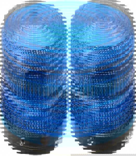 Strobe Light: Blue, Surface Mount, 24VDC